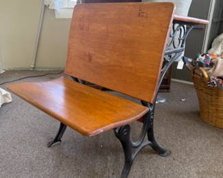 Antique school desk