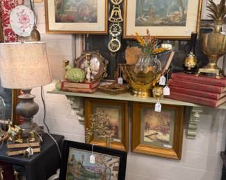 framed art, cooks, lamps