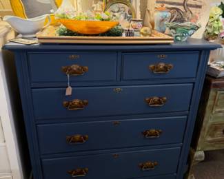 beautiful blue dresser