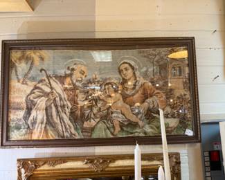 Vintage Framed Art the Holy Family