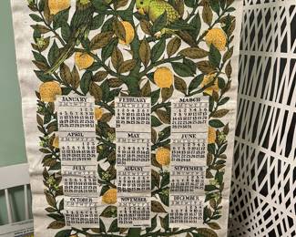 Dining Room, woven tapestry calendar one of many