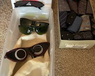 Bedroom 2, eyewear and ties