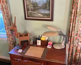 Living Room, desk and wall art