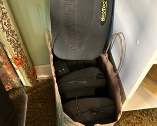 Living Room, four matching air purifier machines