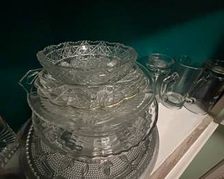 Dining Room, cut crystal