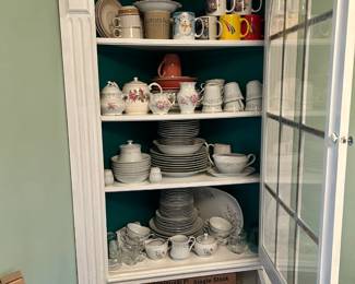 Dining Room, front built-in with china