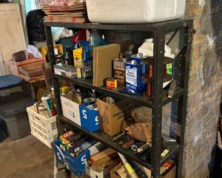 Basement, center stack shelves