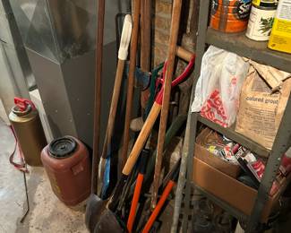 Basement, shovels and such tools