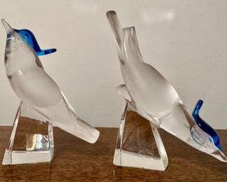 Lalique Bird Figurines
