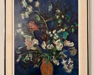 "Floral Bouquet" Oil on Canvas, Signed Heyman
