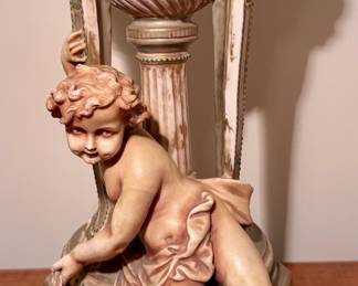 Figural Cherub Candleholder