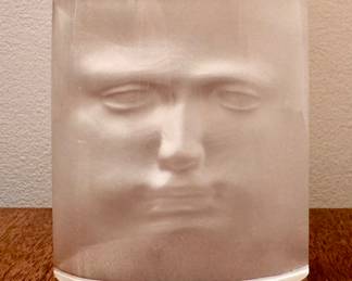 Daum France Art Glass "David" Sculpture Paperweight