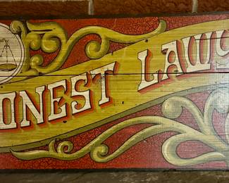Honest Lawyer Wood Sign