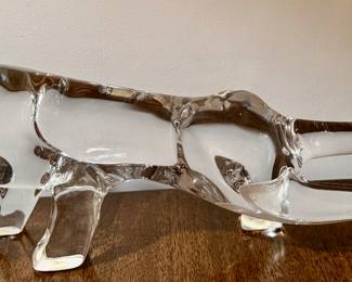 Daum France Crystal Tiger