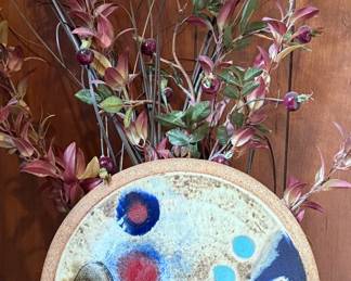 Interesting Studio Art Pottery Vase, Signed