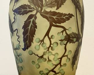 Art Nouveau Cameo Glass Vase