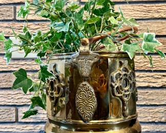 Vintage Brass and Copper Planter
