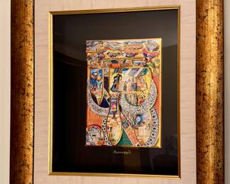 Raphael Abecassis Decoupage, Signed