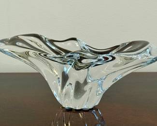 Vintage Baccarat Crystal Free Form Dish