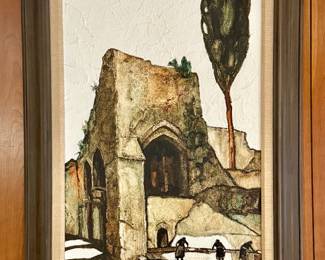 Gene Magazzini, Oil on Canvas Mounted on Masonite