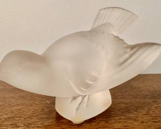 Lalique Sparrow Figurine