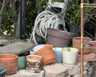 Outdoor rack and pots