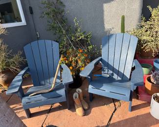 Pair of outdoor chairs 