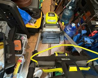 Variety of shop tools