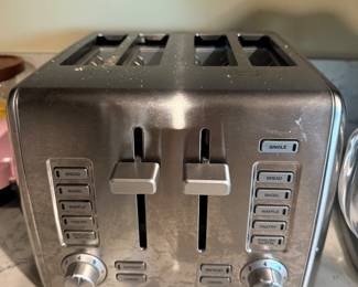 4 slice stainless toaster