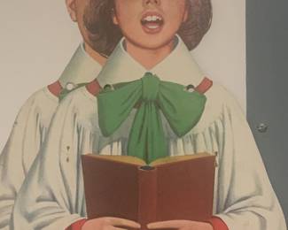 Vintage Choir cardboard store displays