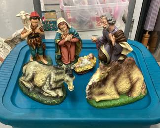 Vintage Nativity Set