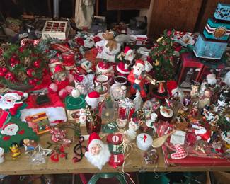 Many Christmas items & decor