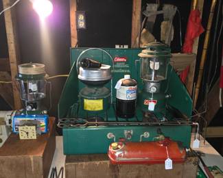 Vintage camping equipment 