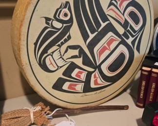 Haida hand drum