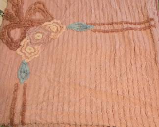 Vintage chenille bedspread 