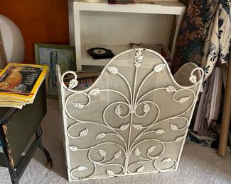 Wrought iron fireplace  screen 