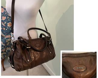 Tod’s brown leather satchel Crossbody bag