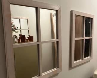 There are 5 of the mirrored window panes.