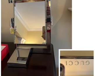 Gucci cosmetic counter make up mirror