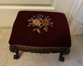 Fabulous needlepoint foot stool