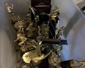 collection of trophies