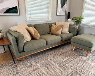 Article Furniture Couch + Ottoman