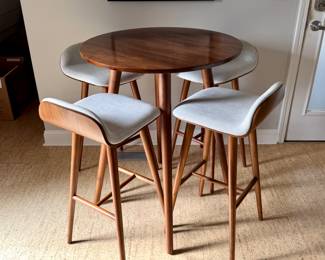 Article Furniture Bar Table + 4 Stools