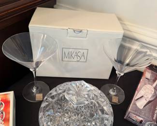 New Mikasa stemware - 2 boxes available 