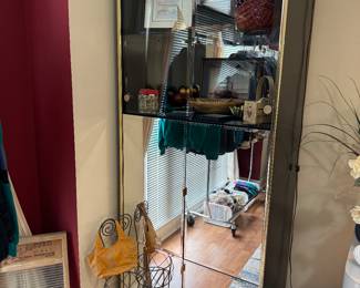 Glass and brass cabinet 