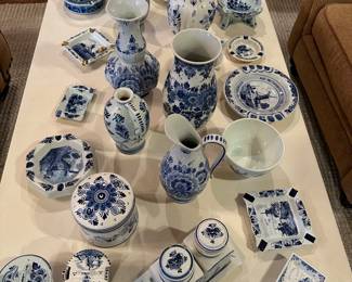 Delft blue and white, most is hand painted