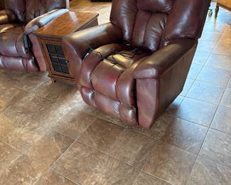 Leather recliner