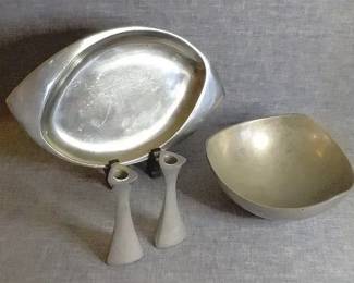 Retro Nambe Alloy Metal Dishes