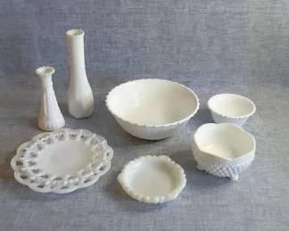 Detailed Milk Glass Decor