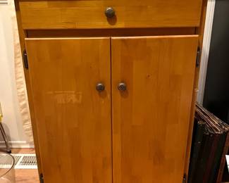 Blonde Wood Cabinet